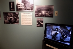 Section of exhibit about recording of Ritz Theater organ recently donated to museum